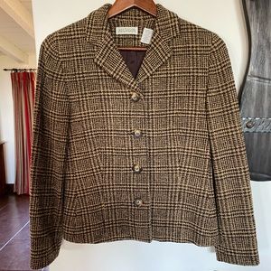 Ann Taylor blazer in camel and brown Size 2P